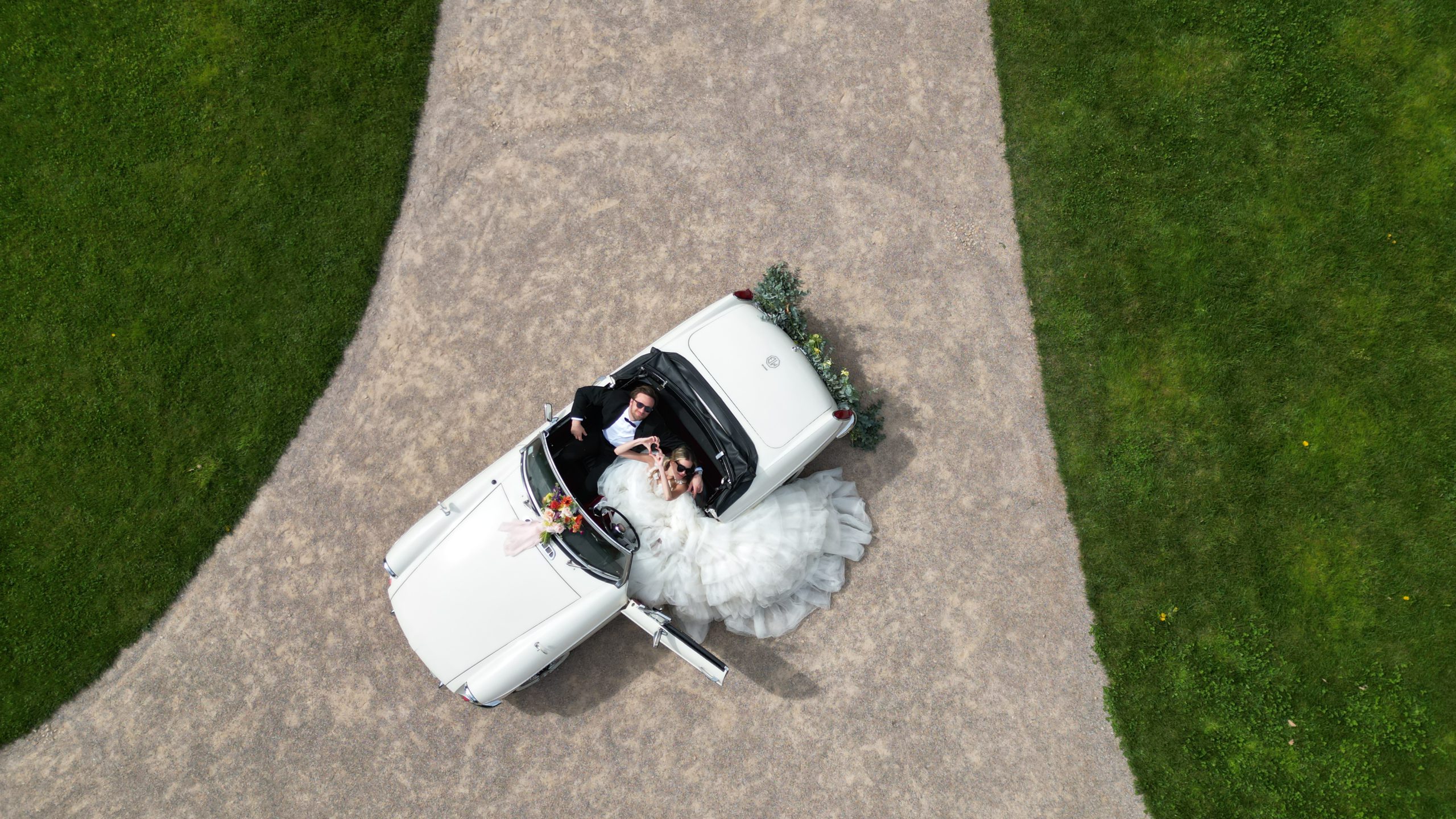 Photo mariage drone