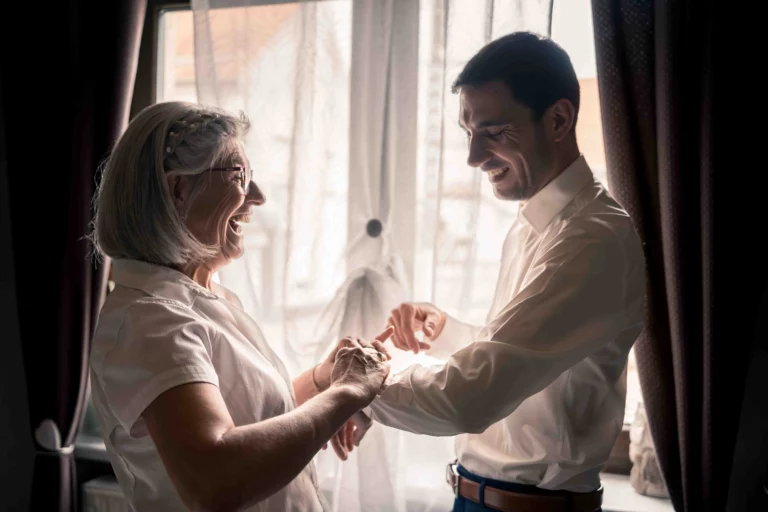 photo préparatif du mariée emotion